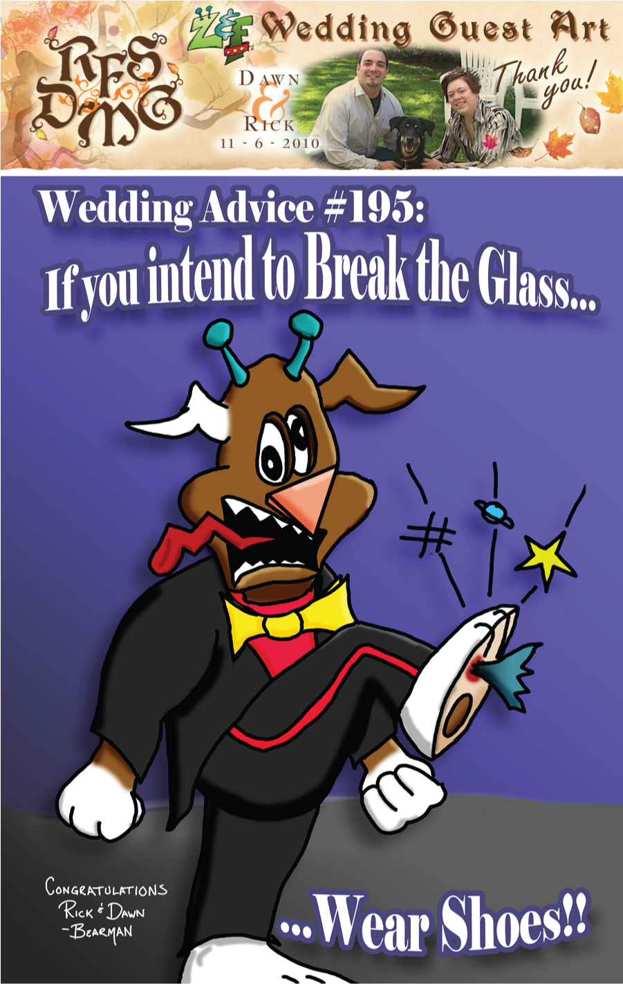 Wedding Guest Art: Bearman