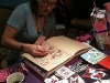 Jennie Breeden of Devil's Panties whippin' up a commission!